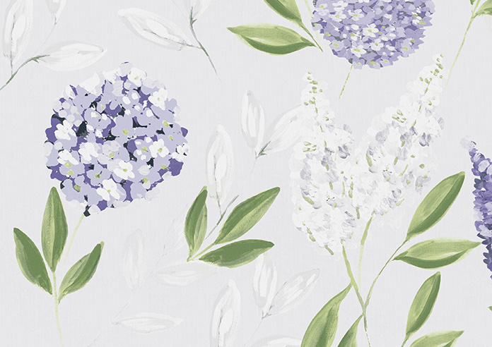 Hydrangea, Violet - Twist&Fit Roller Blind - Image 6